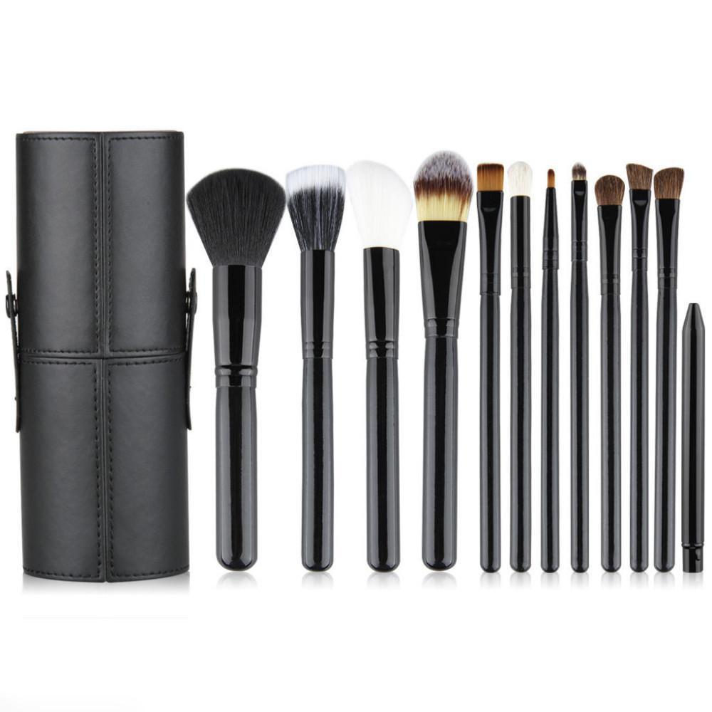 OH Fashion Makeup Brushes Set Midnight Black,13 PCs